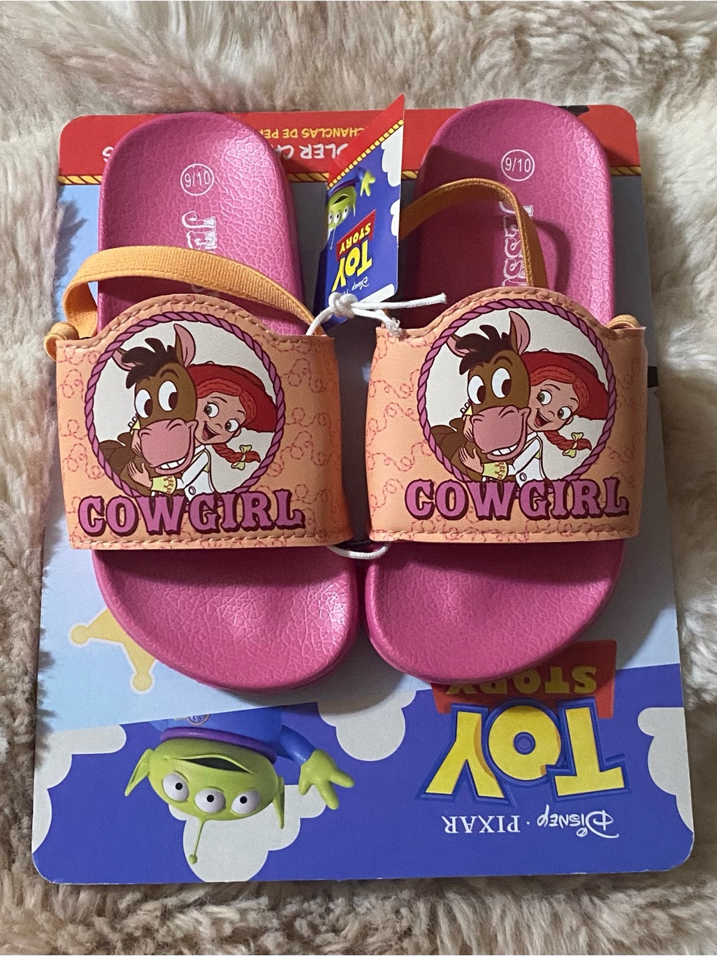 Disney Toy Story Jessie And Bullseye Cowgirl Slide Sandals